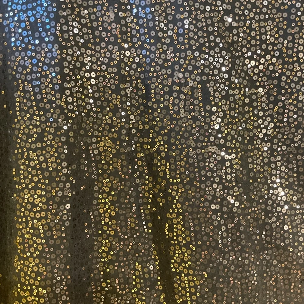 Quacker Factory Black Sequin Hoodie Size Large - Picture 5 of 9